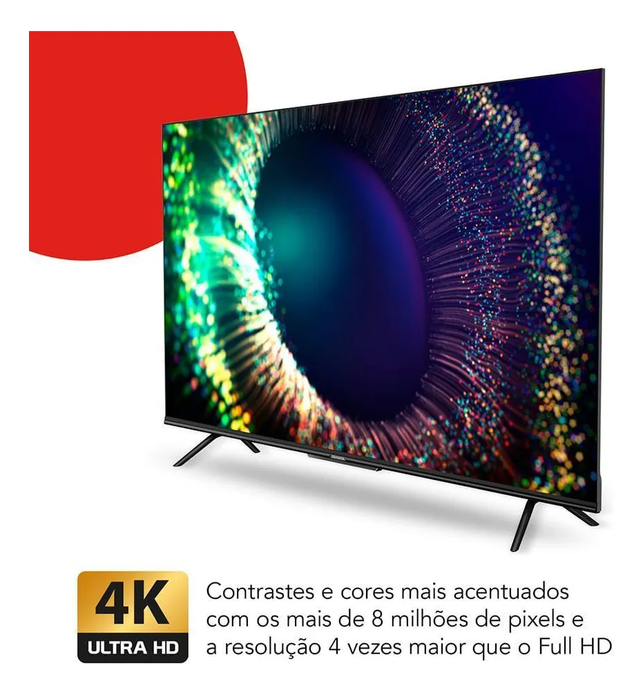 Smart Tv Aiwa 75” Google 4k Comando De Voz