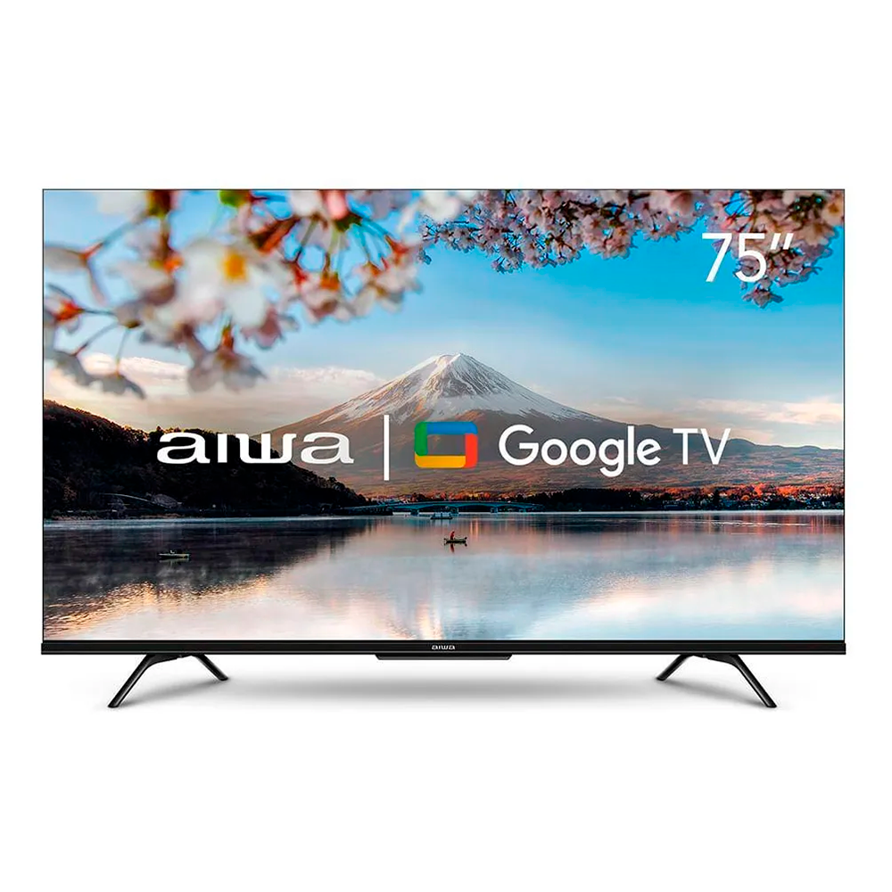Smart Tv Aiwa 75” Google 4k Comando De Voz