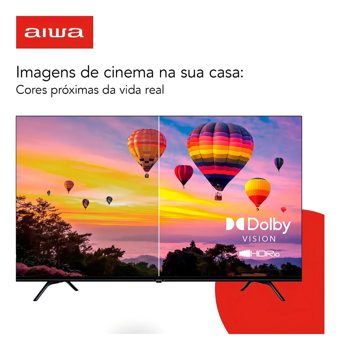 Smart TV AIWA 55” Android 4K Borda Ultrafina Dolby Vision&Atmos