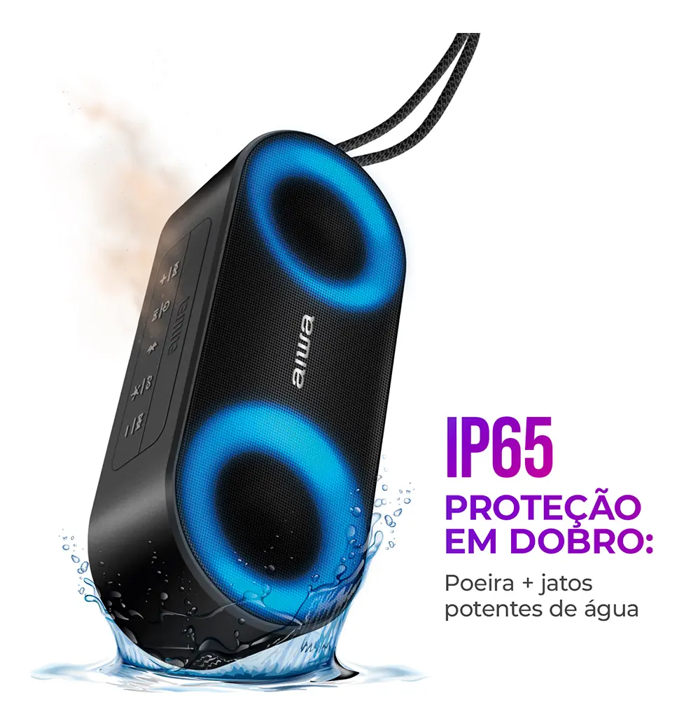 Aiwa Caixa De Som Speaker Bluetooth Cor Preto Aiwa