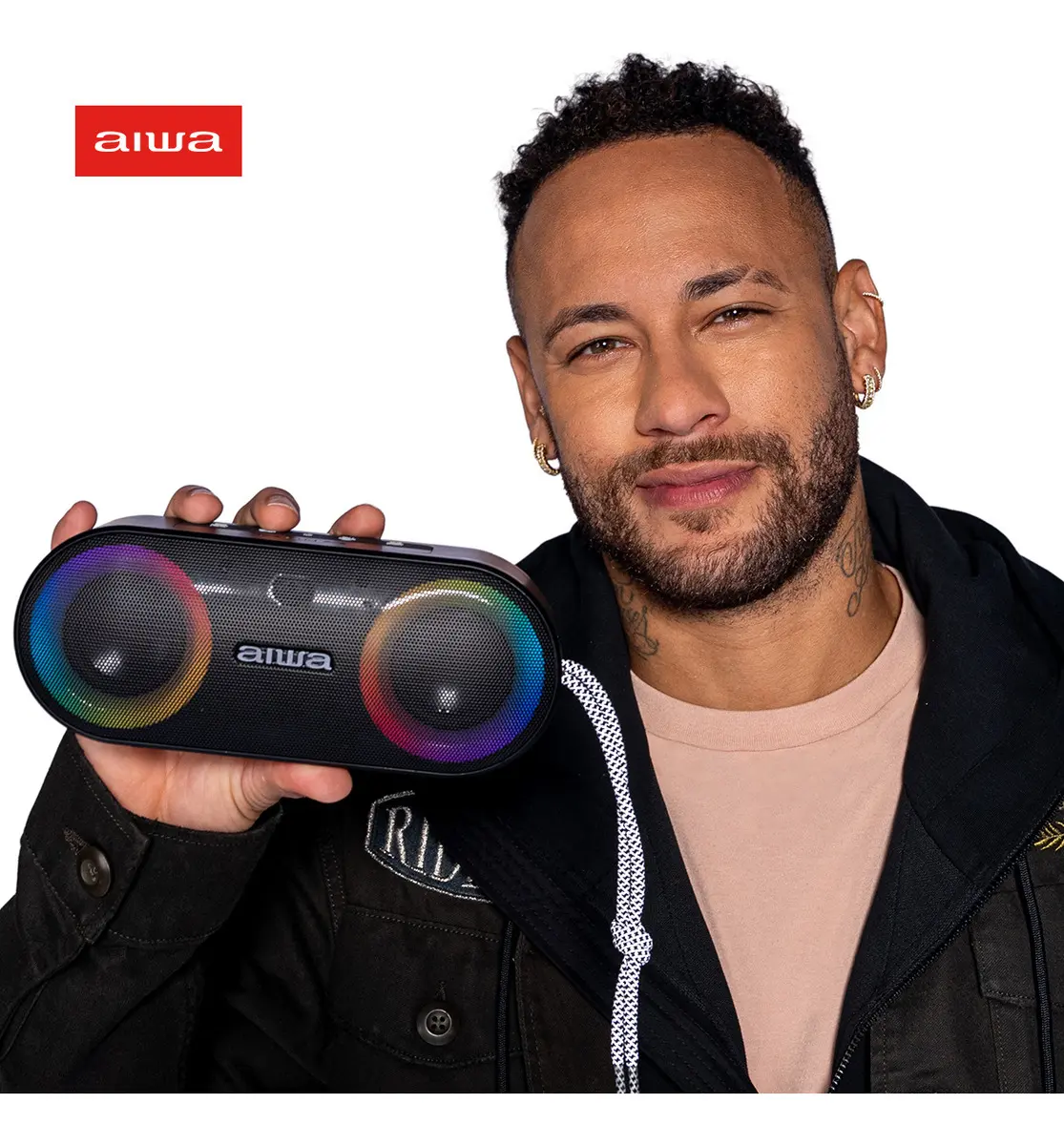 Aiwa Caixa De Som Speaker Bluetooth Cor Preto Aiwa
