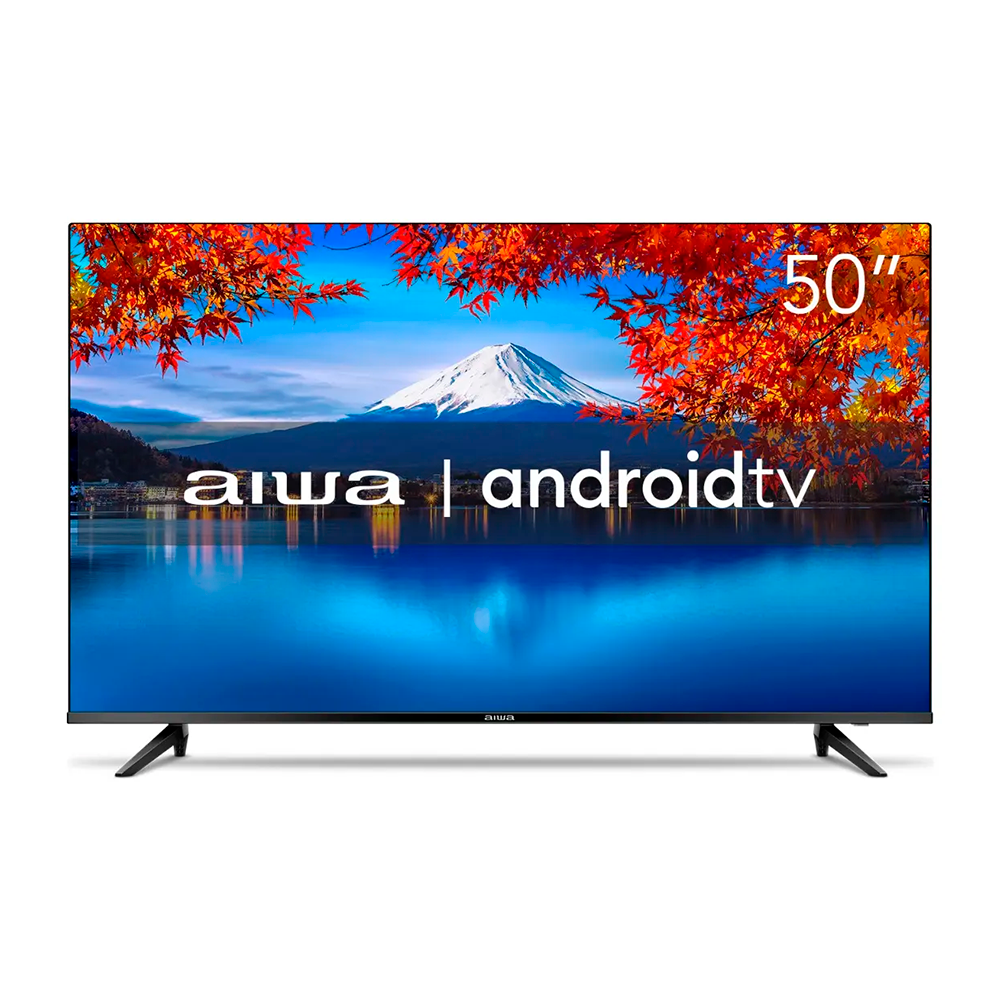 Smart TV AIWA 50” Android 4K Borda Ultrafina HDR10 Dolby Áudio
